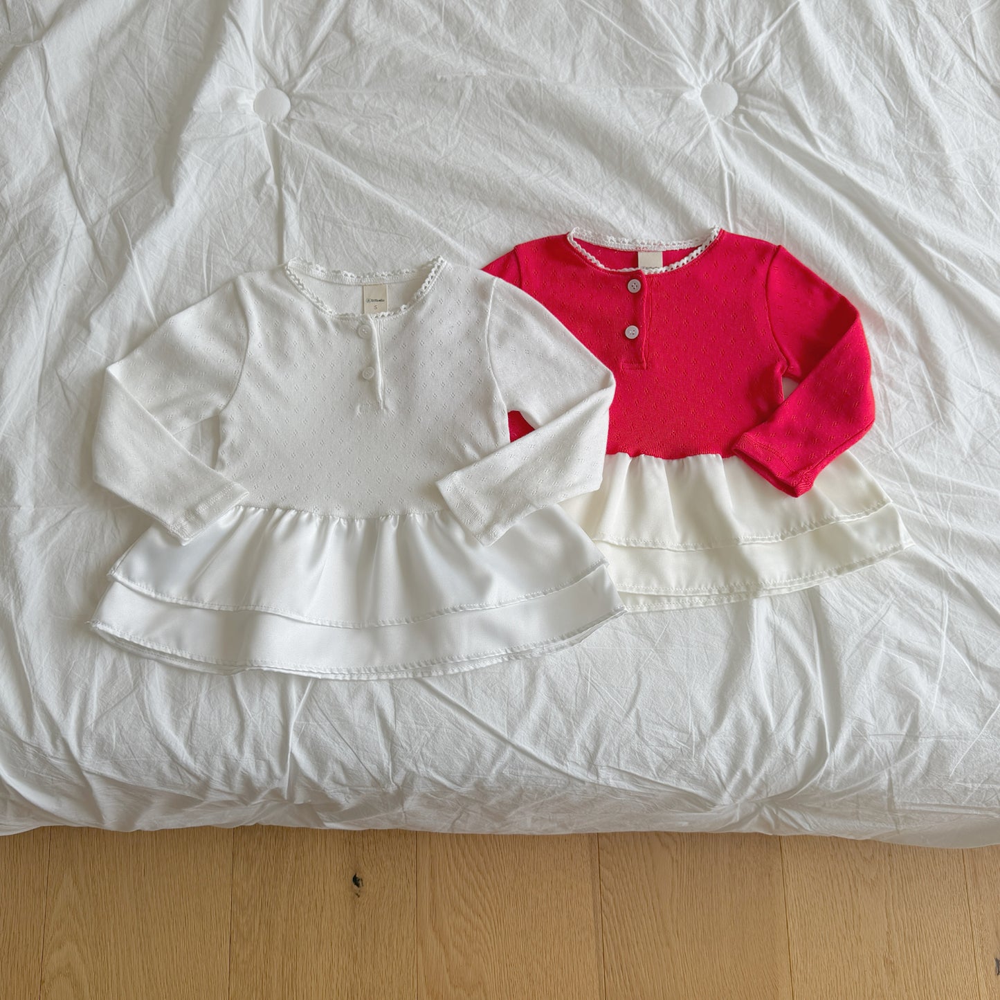 [PRE-ORDER] Eyelet Tulip Layered Long Sleeve