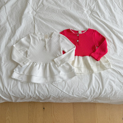 [PRE-ORDER] Eyelet Tulip Layered Long Sleeve