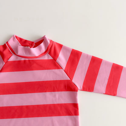 [PRE-ORDER] Long sleeve striped rashguard set