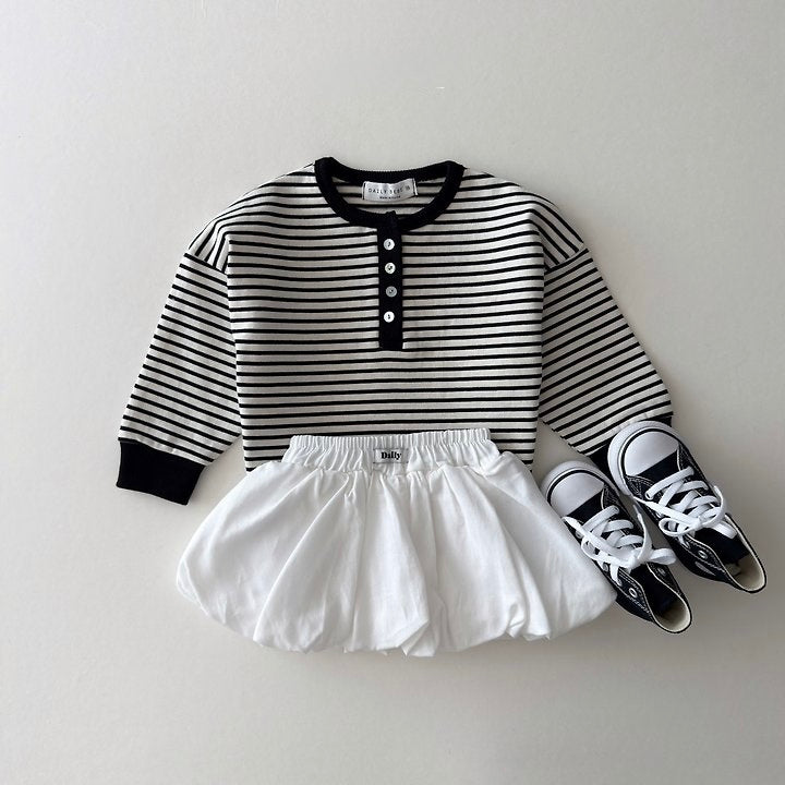 [PRE-ORDER] Striped Henley Long Sleeve Tee