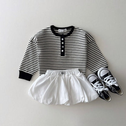 [PRE-ORDER] Striped Henley Long Sleeve Tee