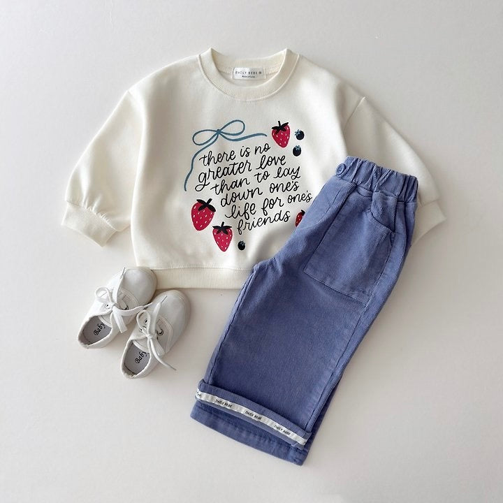 [PRE-ORDER] Strawberry Ribbon Sweatshirt