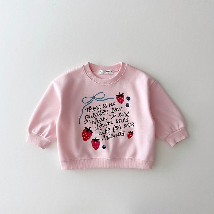 [PRE-ORDER] Strawberry Ribbon Sweatshirt