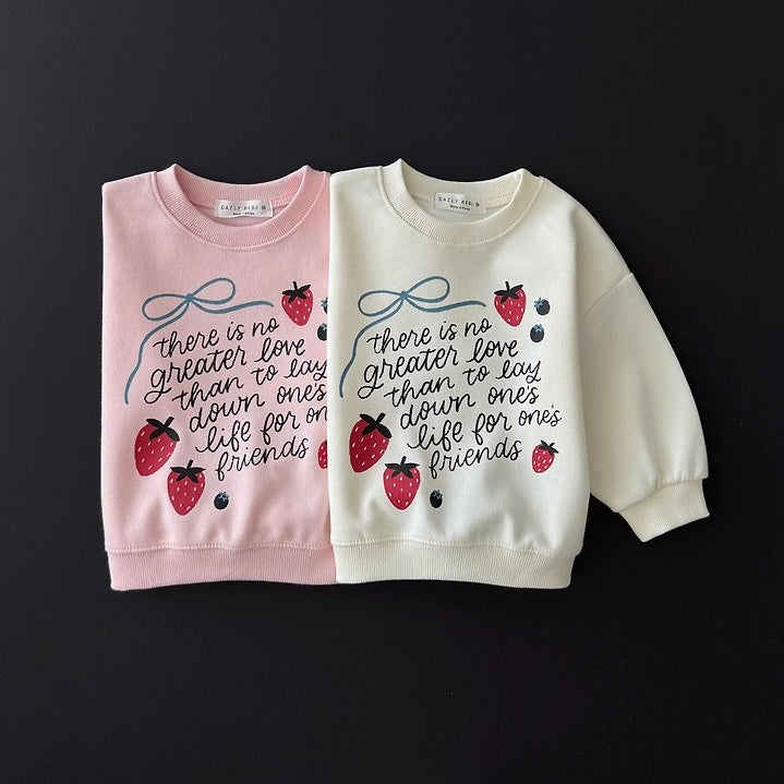 [PRE-ORDER] Strawberry Ribbon Sweatshirt