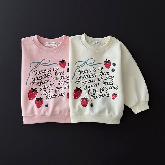 [PRE-ORDER] Strawberry Ribbon Sweatshirt