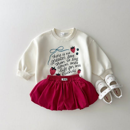 [PRE-ORDER] Strawberry Ribbon Sweatshirt