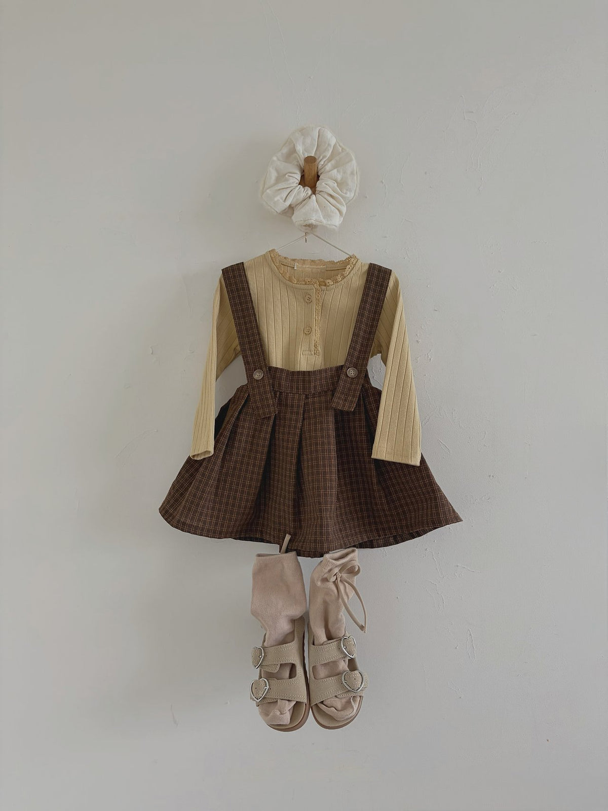 [PRE-ORDER] Pleated Suspender Skirt