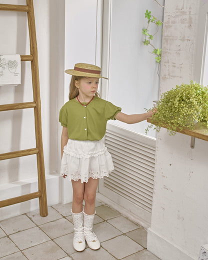[PRE-ORDER] White lip skirt