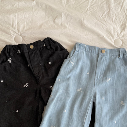 [PRE-ORDER] Ribbon Sugar Denim Pants
