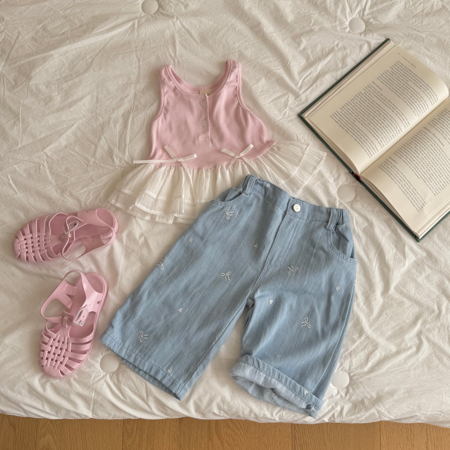 [PRE-ORDER] Ribbon Sugar Denim Pants