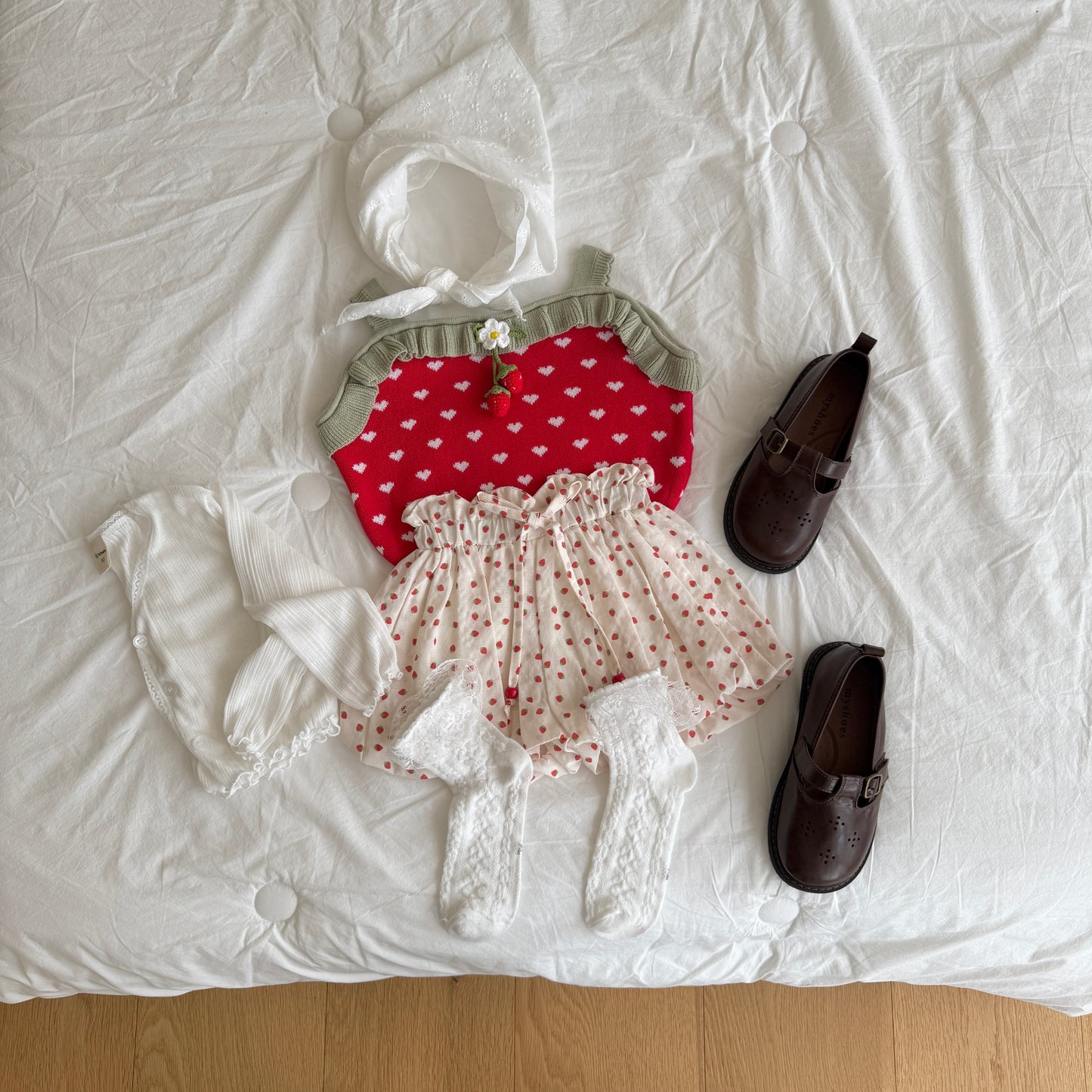 [PRE-ORDER] Heartberry Ruffle Knit Top