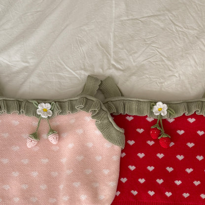 [PRE-ORDER] Heartberry Ruffle Knit Top