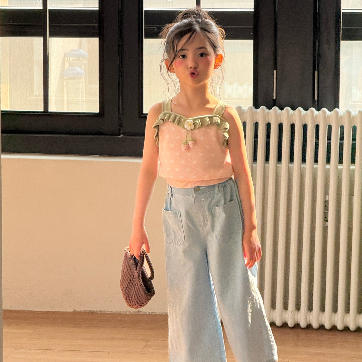 [PRE-ORDER] Heartberry Ruffle Knit Top