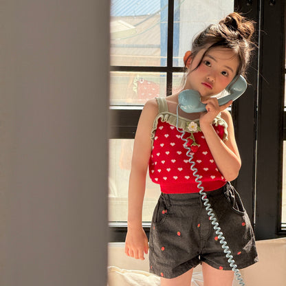 [PRE-ORDER] Heartberry Ruffle Knit Top