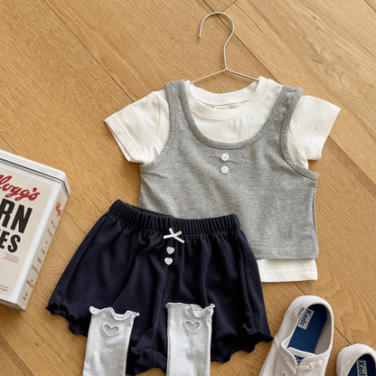 [PRE-ORDER] Dot Heart Punched Knee Socks