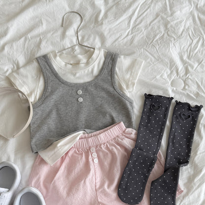 [PRE-ORDER] Dot Heart Punched Knee Socks