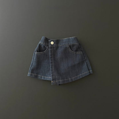 [PRE-ORDER] Wrap Raw Denim Skorts