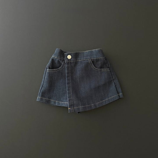 [PRE-ORDER] Wrap Raw Denim Skorts