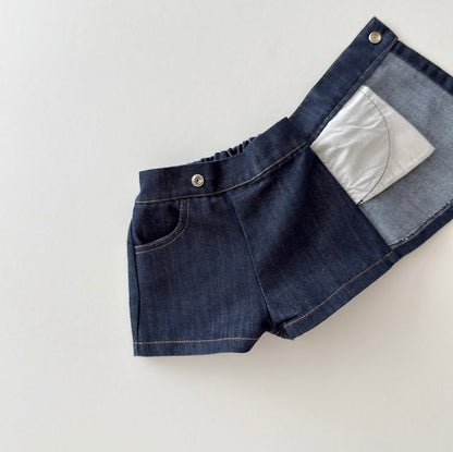 [PRE-ORDER] Wrap Raw Denim Skorts