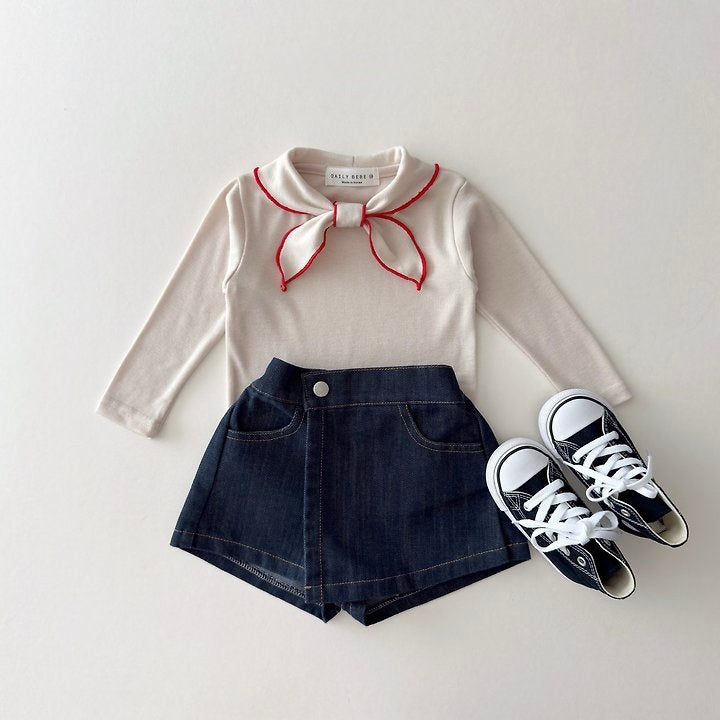 [PRE-ORDER] Wrap Raw Denim Skorts