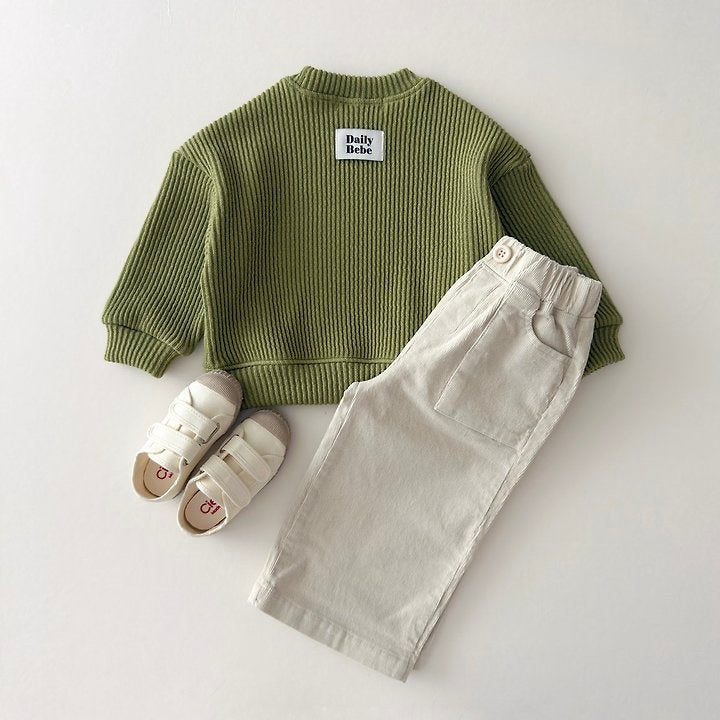 [PRE-ORDER] Ribbed chunky sweatshirt
