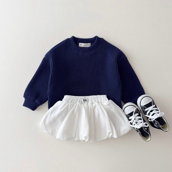 [PRE-ORDER] Ribbed chunky sweatshirt