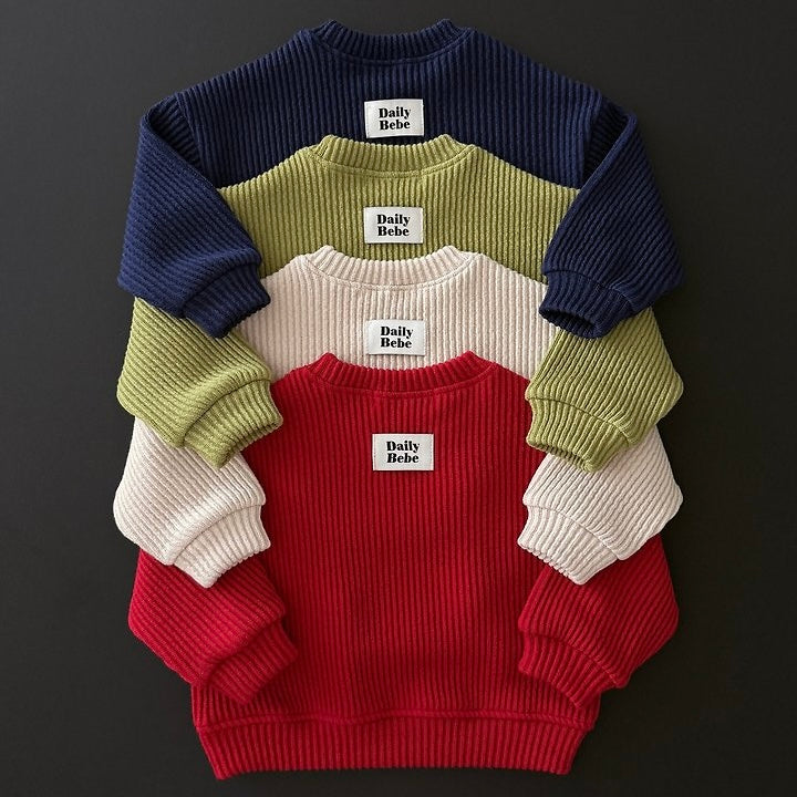 [PRE-ORDER] Ribbed chunky sweatshirt