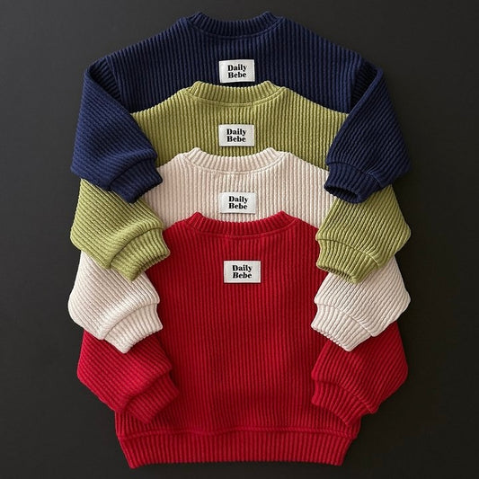 [PRE-ORDER] Ribbed chunky sweatshirt