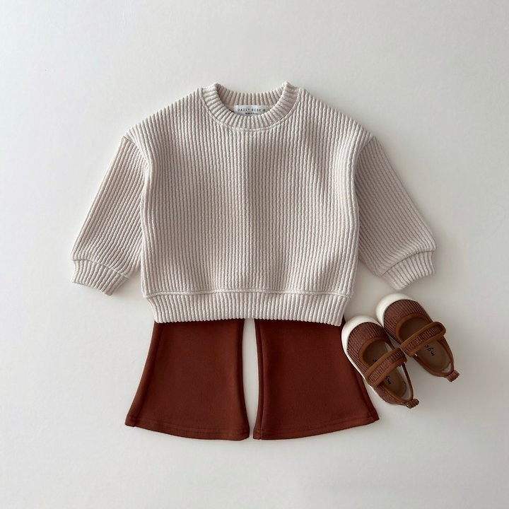[PRE-ORDER] Ribbed chunky sweatshirt