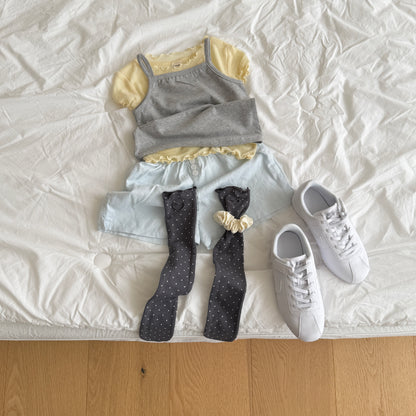 [PRE-ORDER] Sleeveless top 1+1 set