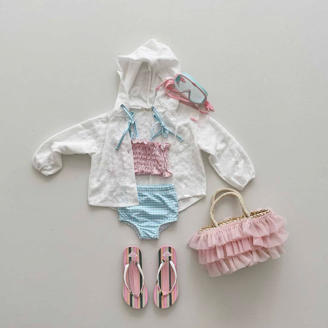 [PRE-ORDER] Lily Gingham Swim Set
