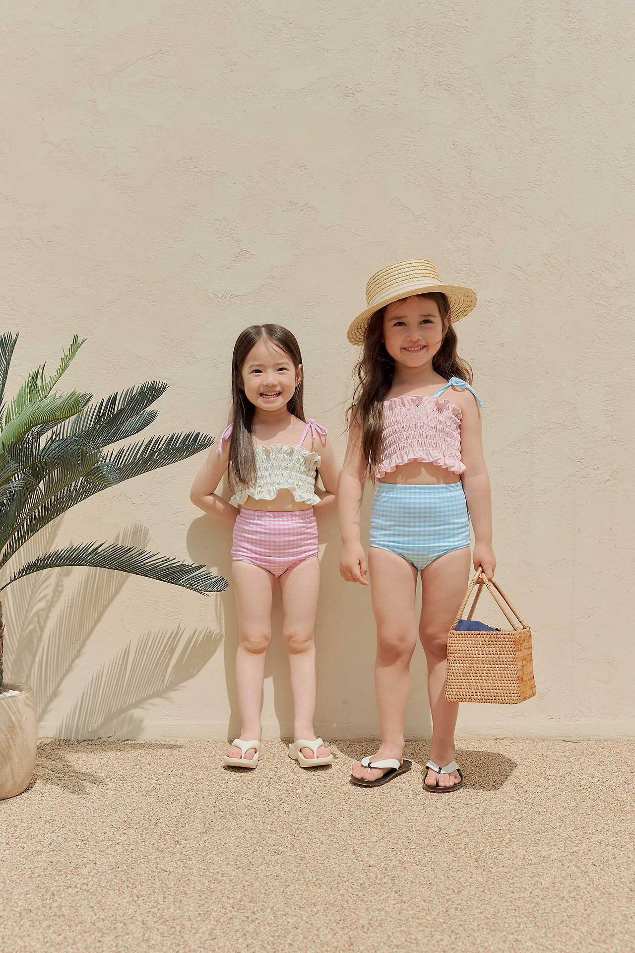 [PRE-ORDER] Lily Gingham Swim Set