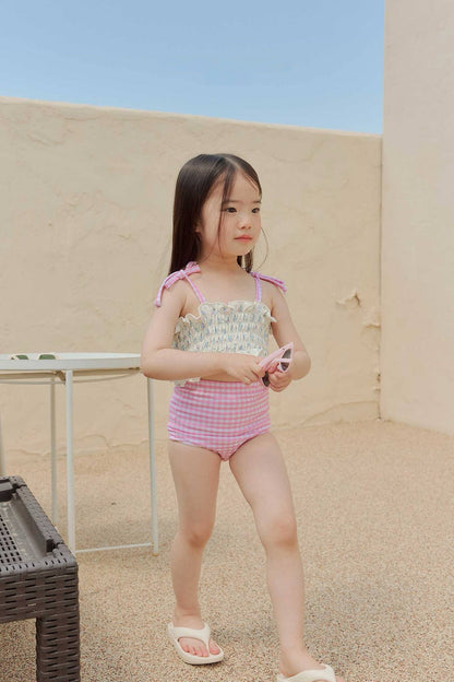 [PRE-ORDER] Lily Gingham Swim Set