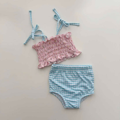 [PRE-ORDER] Lily Gingham Swim Set