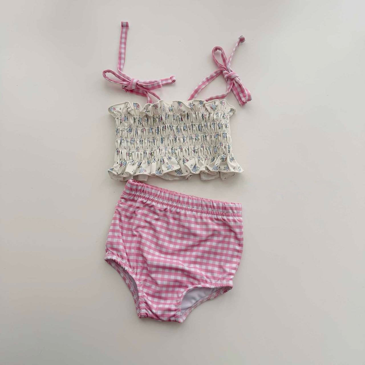 [PRE-ORDER] Lily Gingham Swim Set