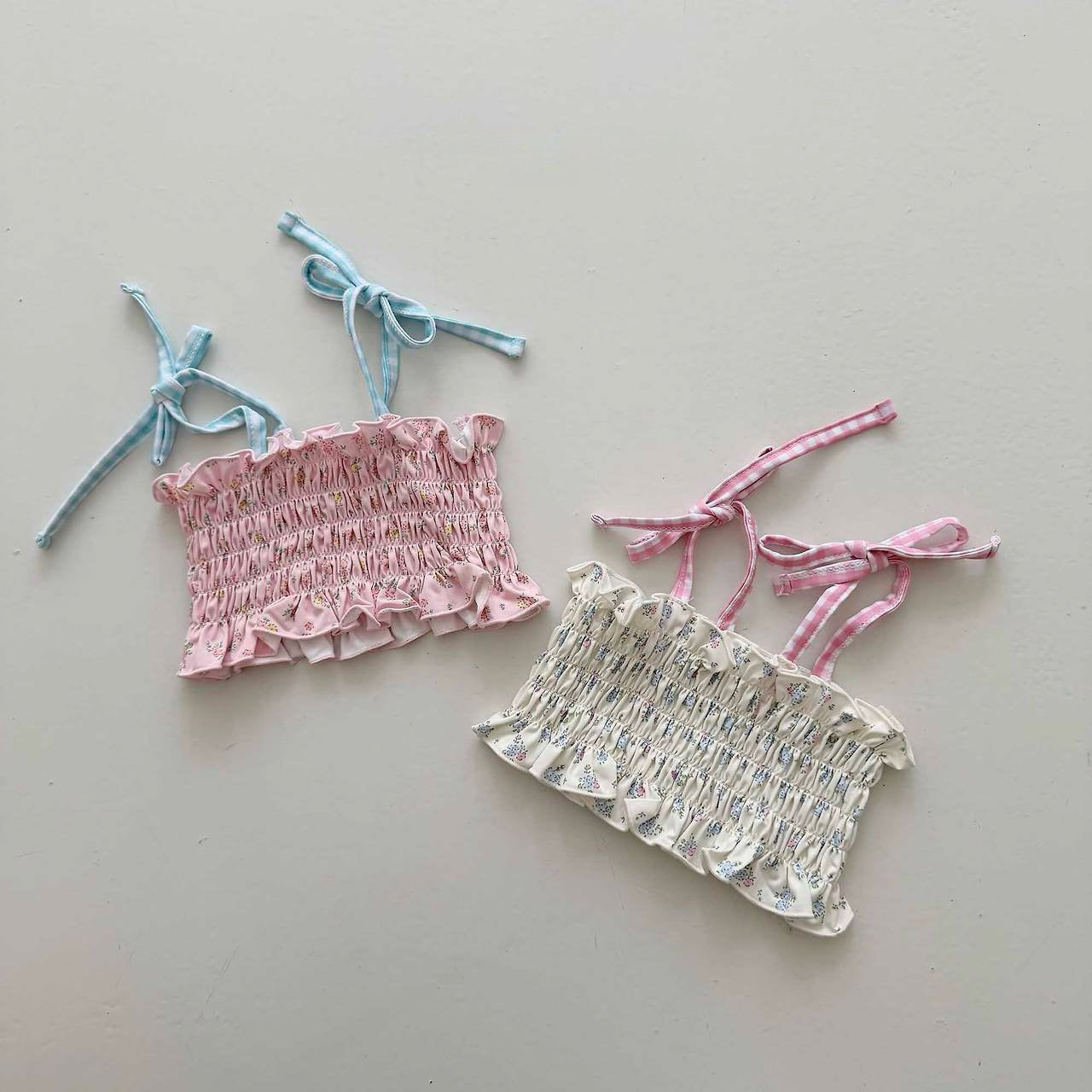 [PRE-ORDER] Lily Gingham Swim Set