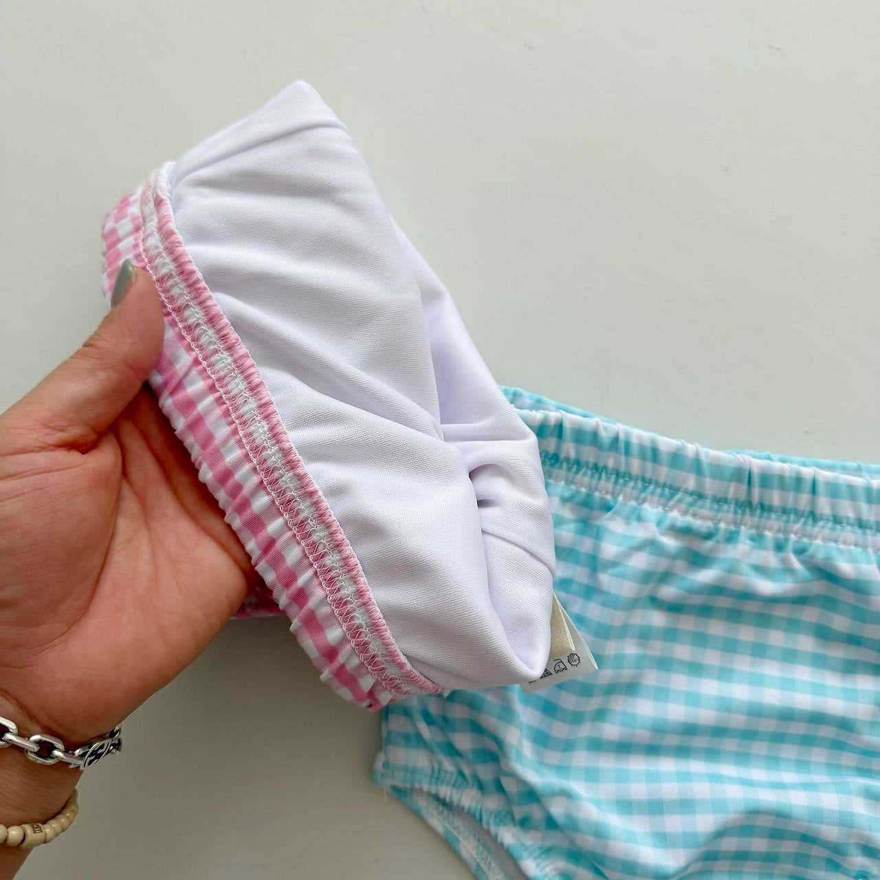[PRE-ORDER] Lily Gingham Swim Set