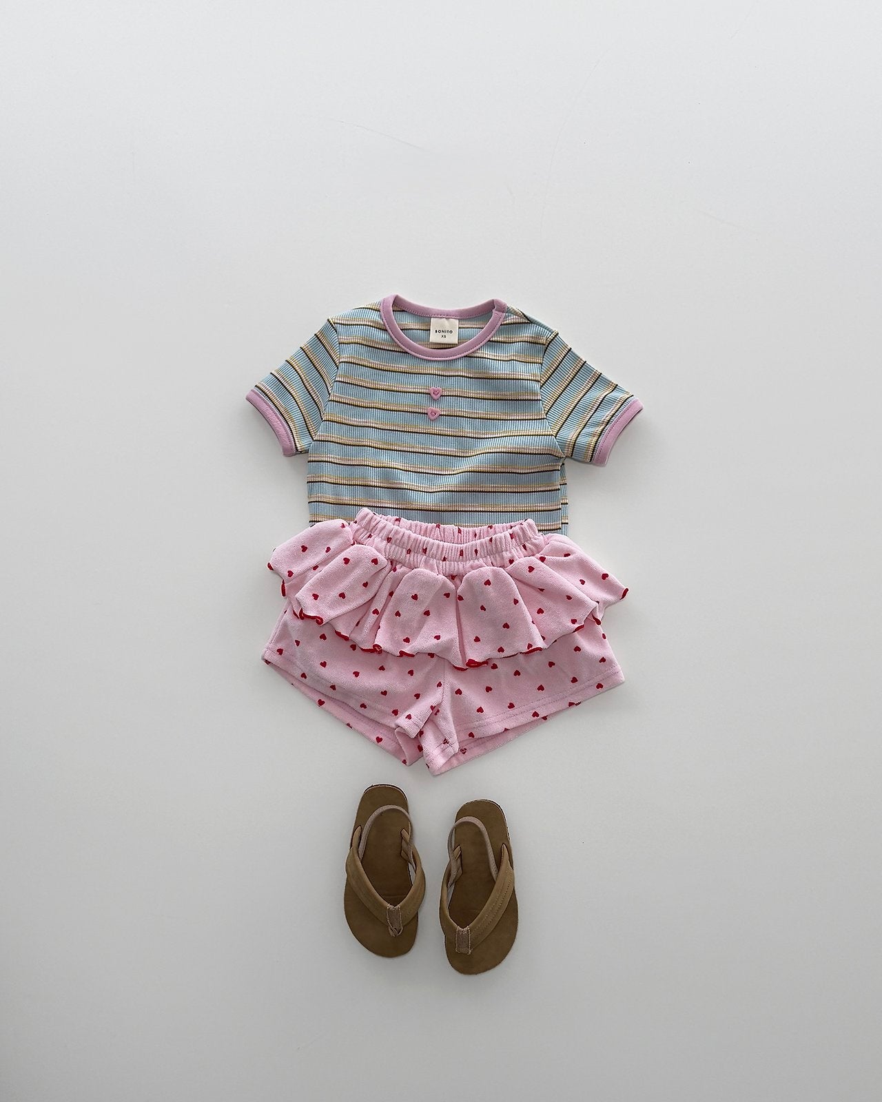 [PRE-ORDER] Mini Heart Frill Terry shorts