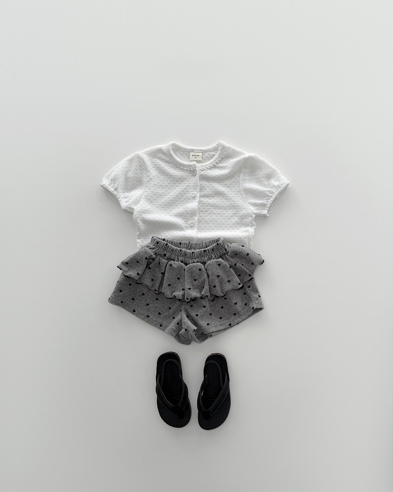 [PRE-ORDER] Mini Heart Frill Terry shorts