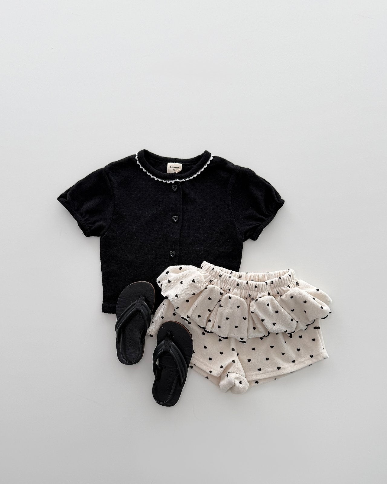 [PRE-ORDER] Mini Heart Frill Terry shorts
