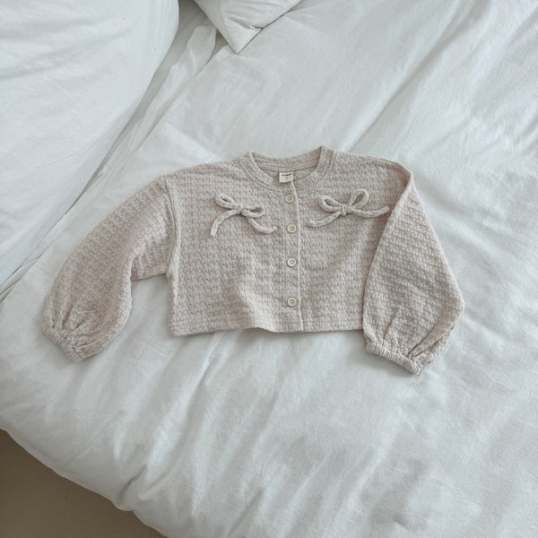 An ribbon cardigan [Ivory XS]