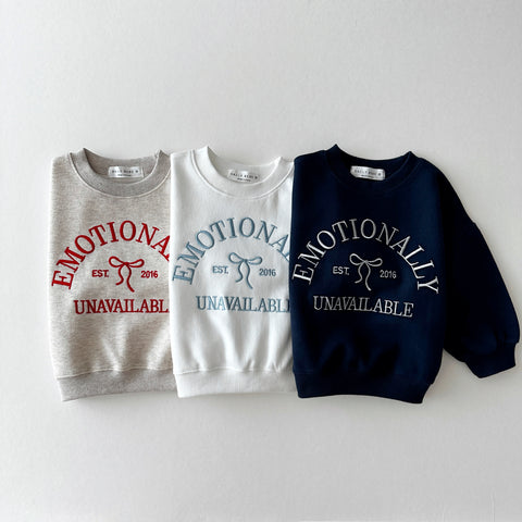 [PRE-ORDER] Emotional embroidery sweatshirt