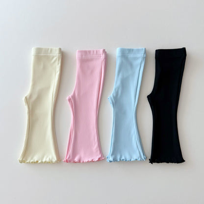 Cooling boot-cut leggings [yellow, pink]