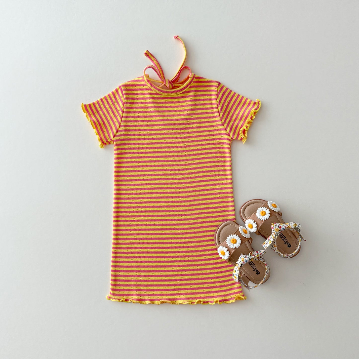 [PRE-ORDER] Striped ribbon dresss