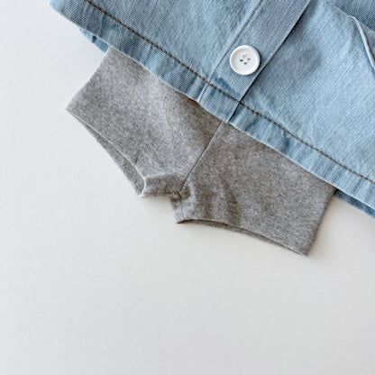 [PRE-ORDER] Heart denim skirt