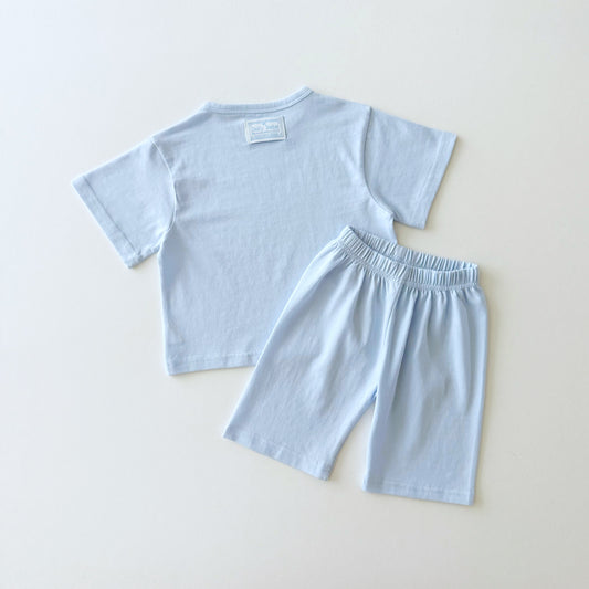 The cozy PJ set [blue, pink]