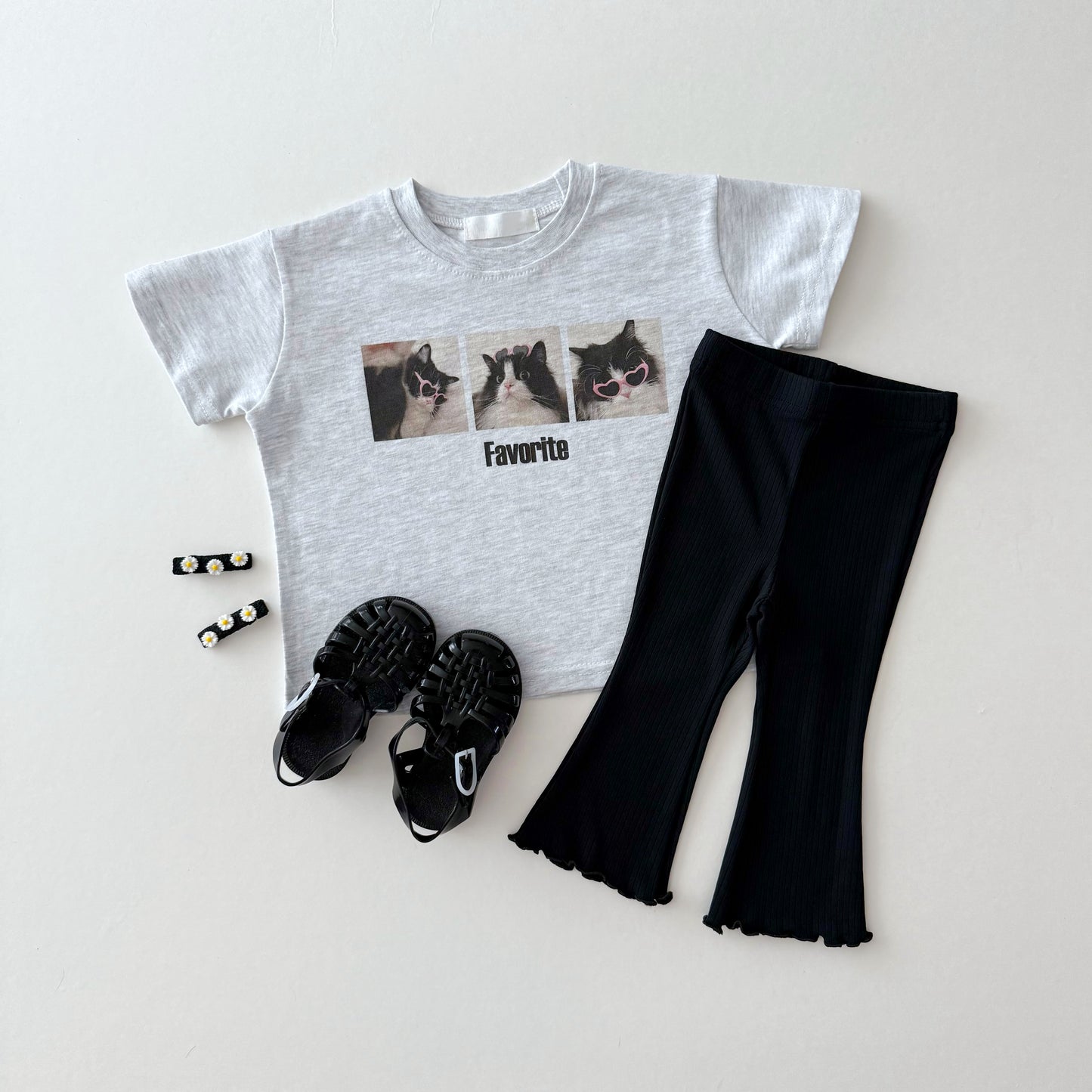 Cooling boot-cut leggings [yellow, pink]