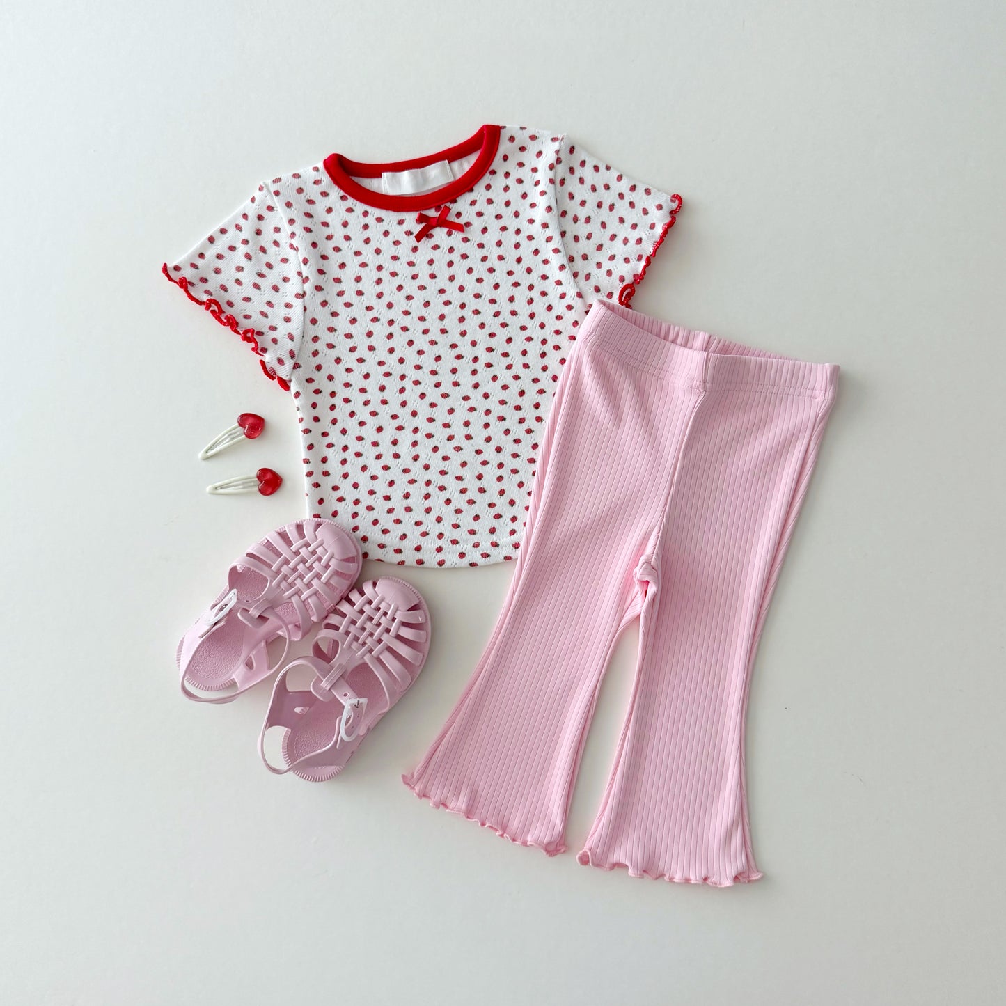 Cooling boot-cut leggings [yellow, pink]