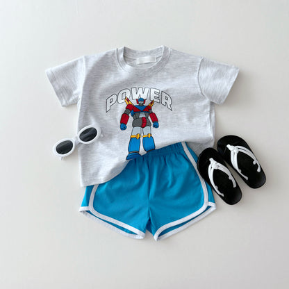 Power robot t-shirt [ivory XL]