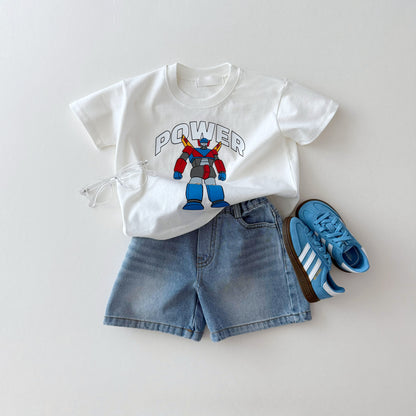 Power robot t-shirt [ivory XL]